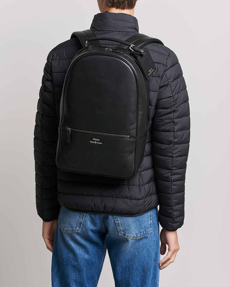 Black store polo backpack