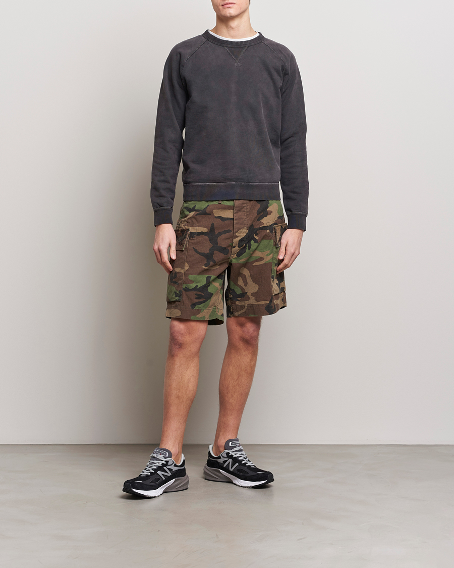 RRL Regiment Cargo Shorts Woodland Camo at CareOfCarl.com