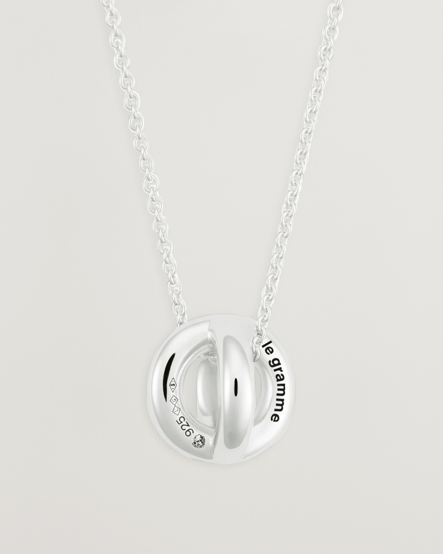 LE GRAMME Entrelacs Pendant Necklace Sterling Silver 3g at CareOfCarl.com