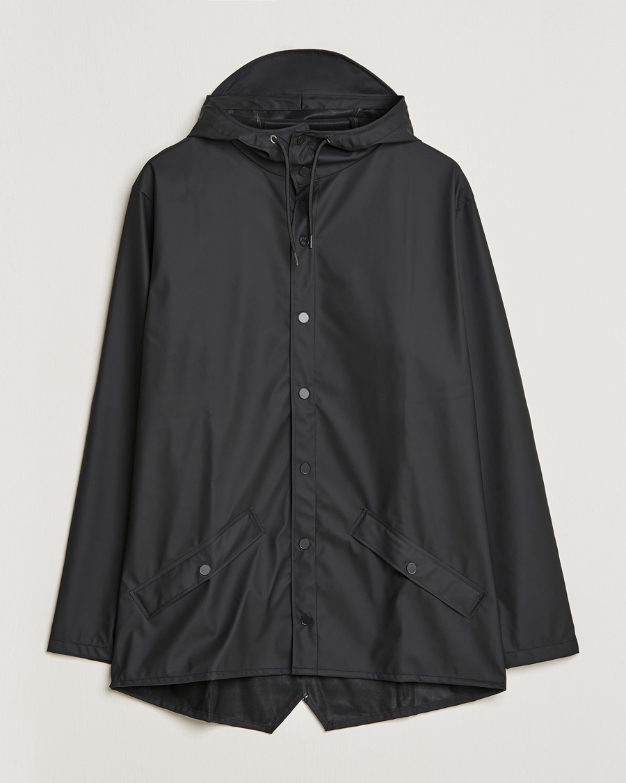 Rains black jacket sale