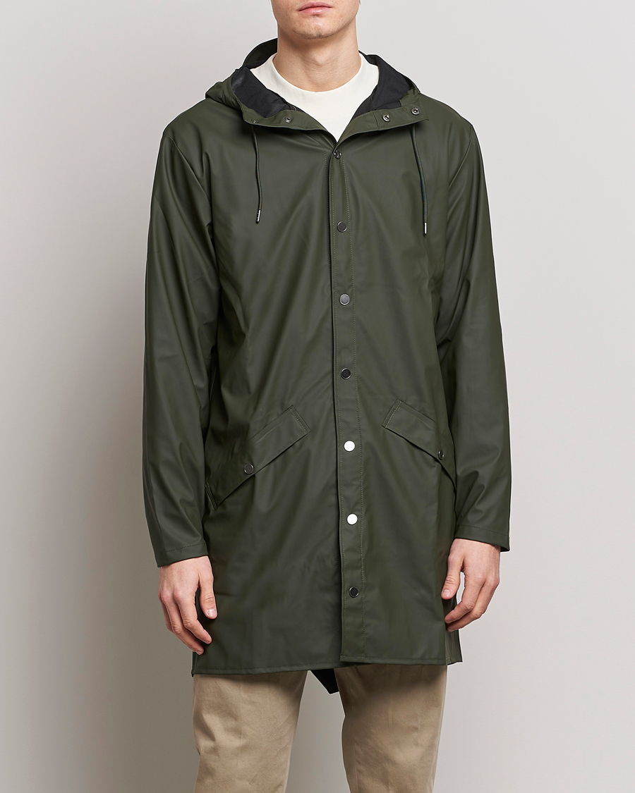 Rains Long Green Jacket L/XL - L