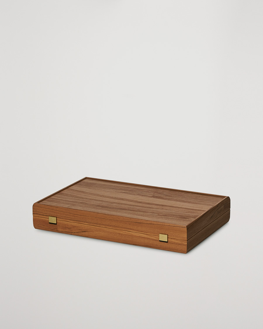Men |  | Manopoulos | Wooden Leatherette Backgammon Set Beige