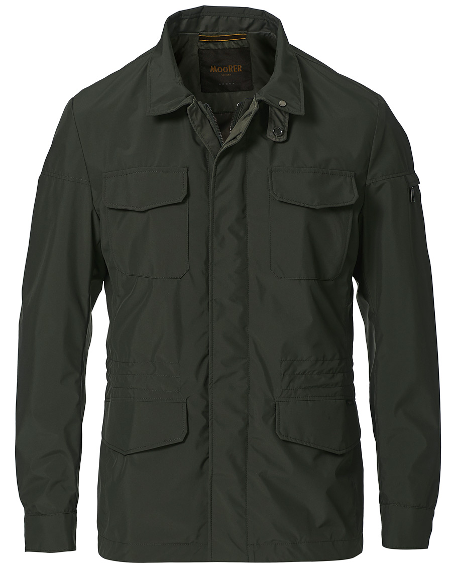 MooRER Waterproof Nylon Field Jacket Forest at CareOfCarl