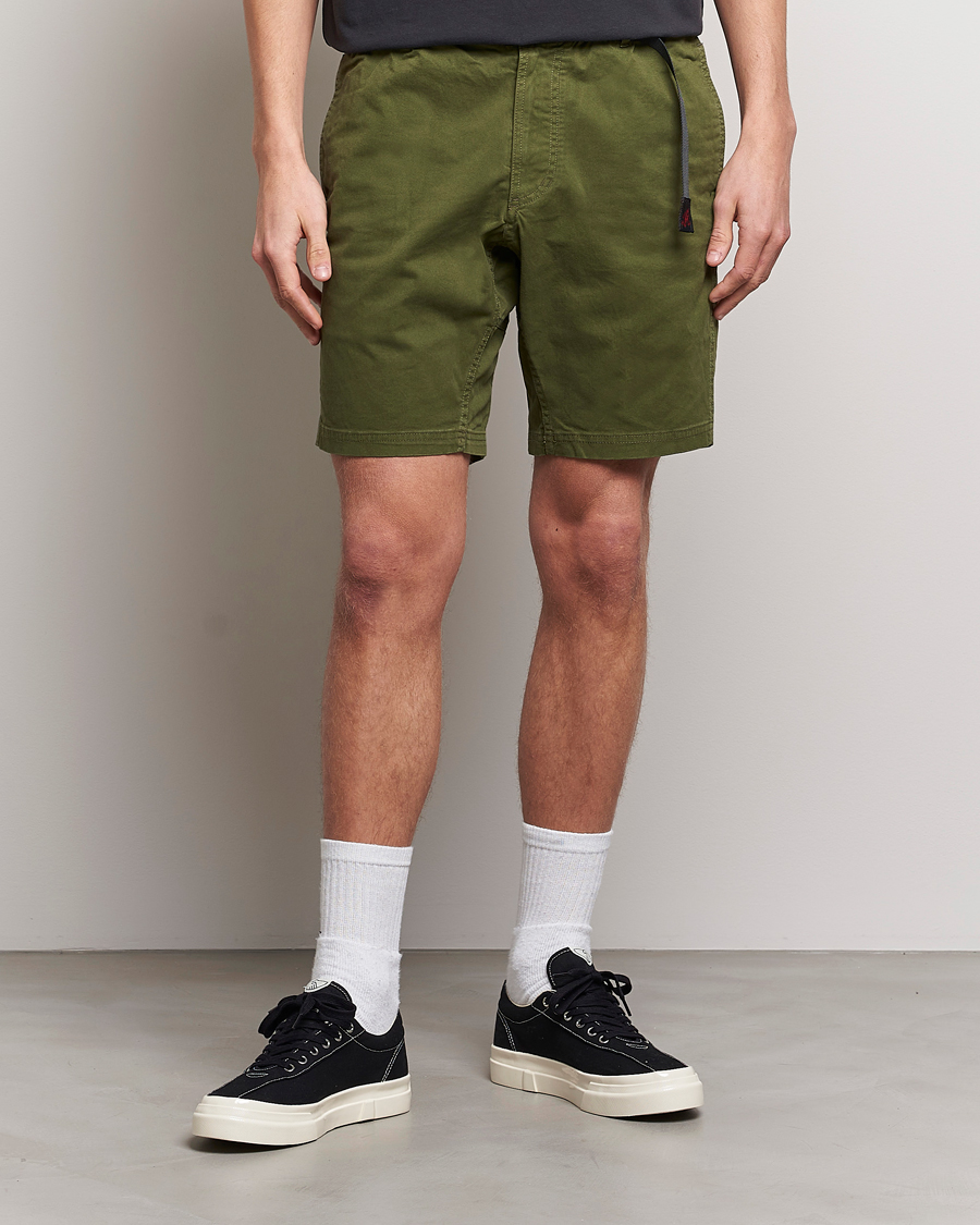 Gramicci Stretch Twill NN Shorts Olive at CareOfCarl.com