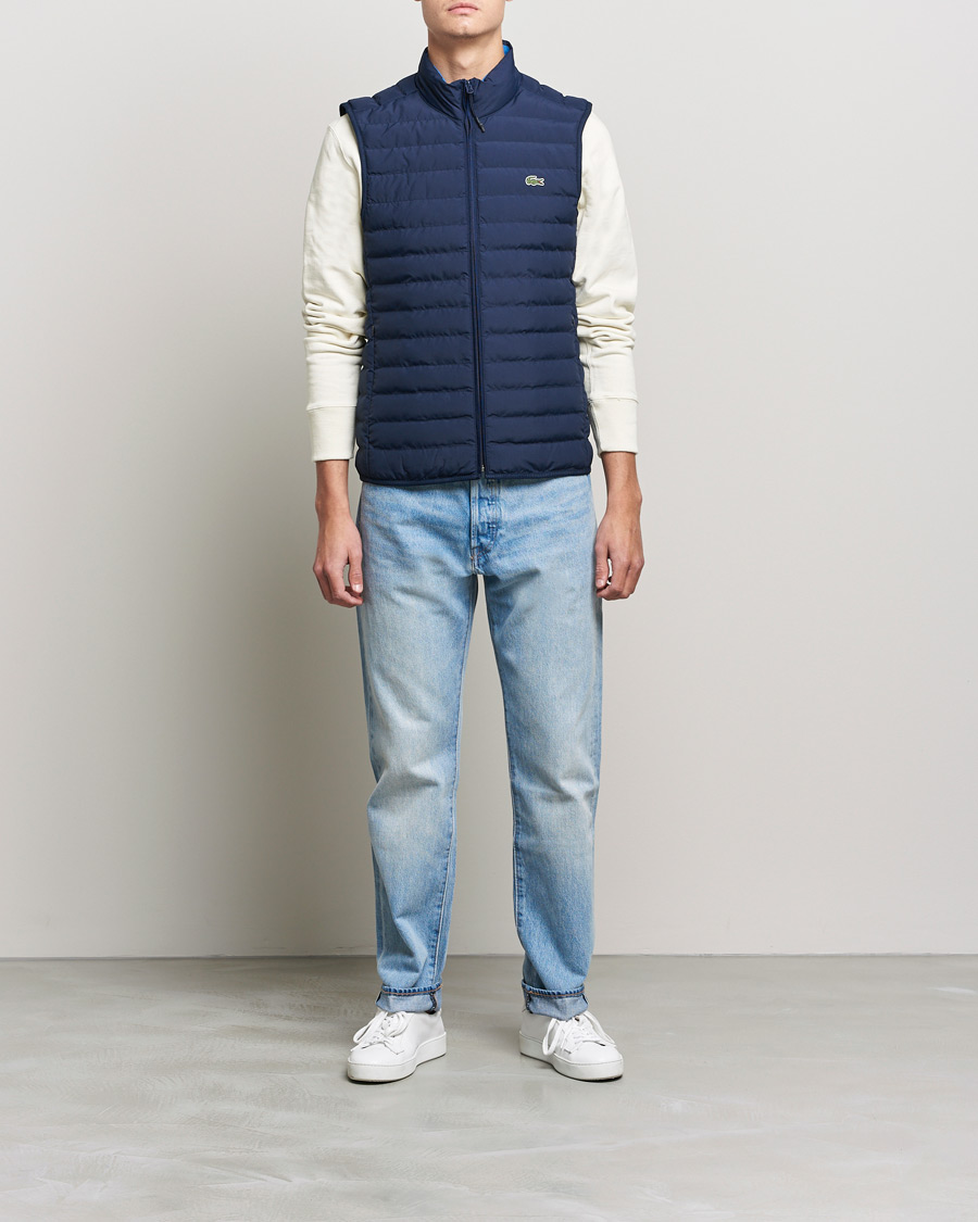 Lacoste quilted vest best sale