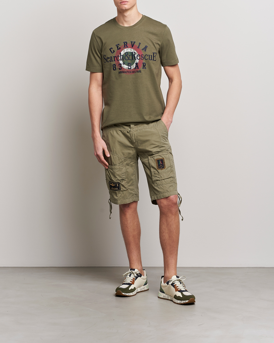 Aeronautica Militare Heritage Bermuda Shorts Green at CareOfCarl