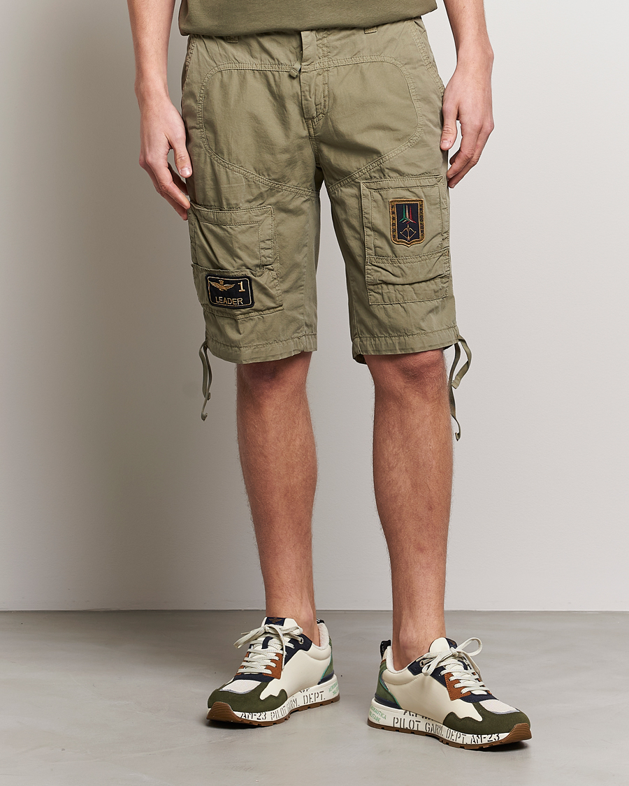 Aeronautica Militare Heritage Bermuda Shorts Green at CareOfCarl