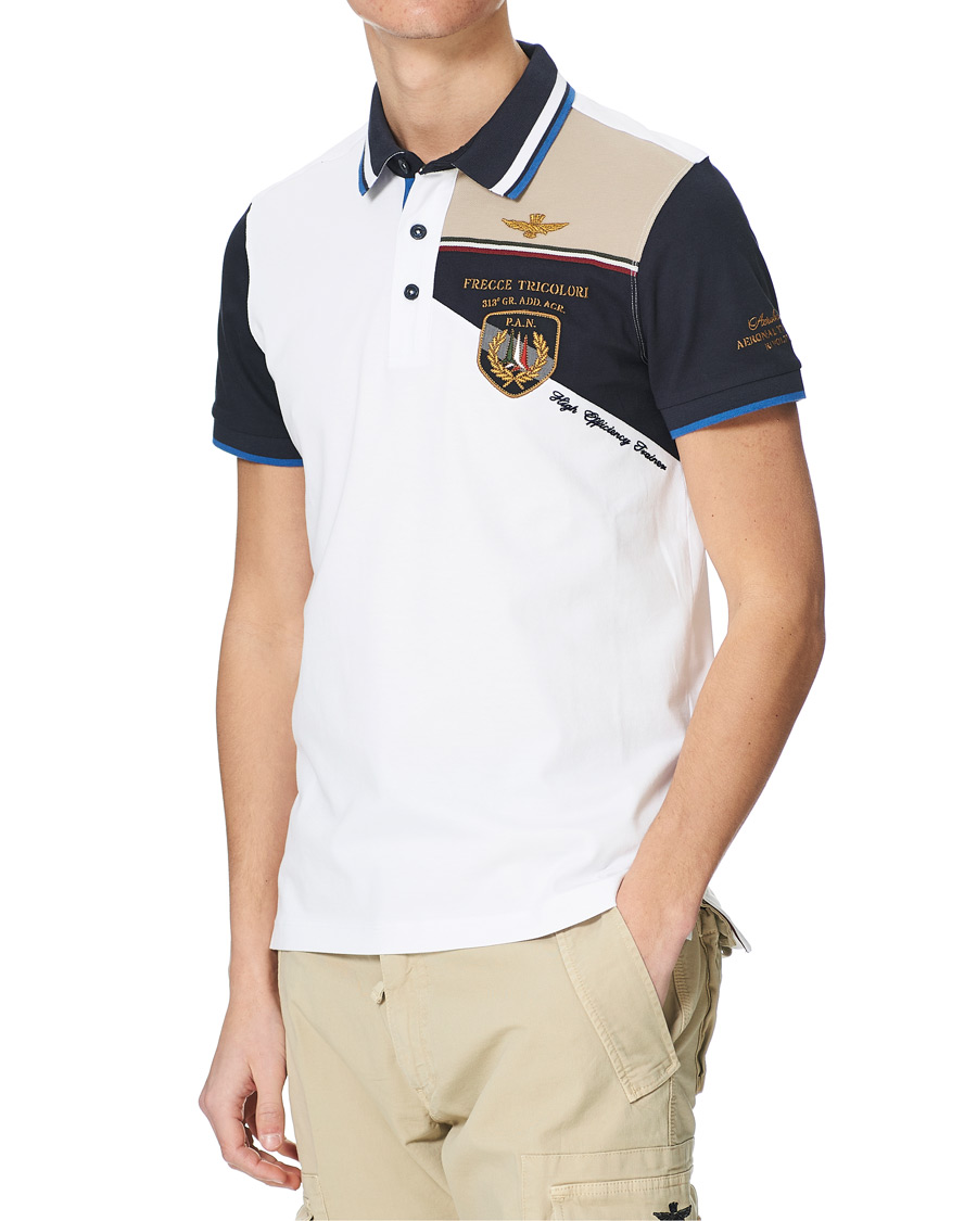 Aeronautica Militare PO1617 Polo Off White at CareOfCarl