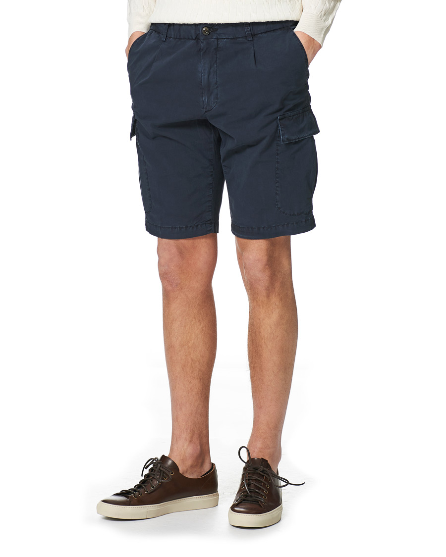 Briglia 1949 Cotton Cargo Shorts Navy At CareOfCarl.com