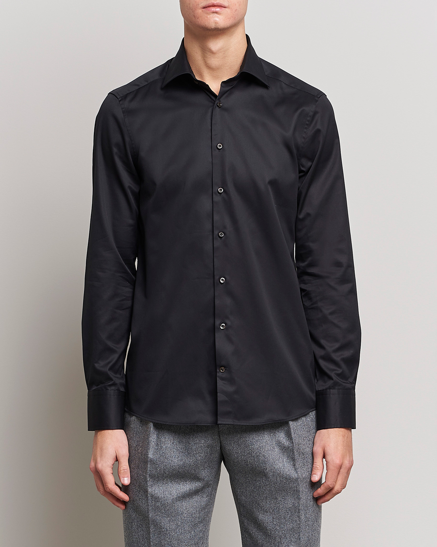 Hank Slim Fit Shirt Black at CareOfCarl.com