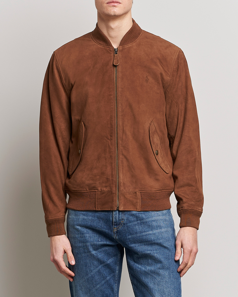 Ralph lauren discount men's suede jacket