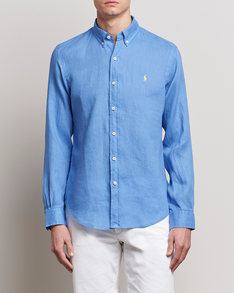 Ralph lauren best sale blue linen shirt