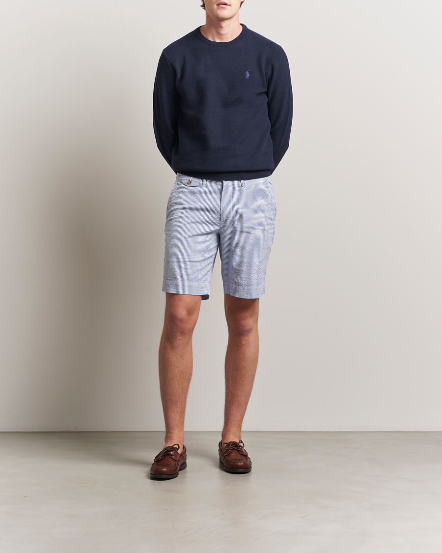 Men | Shorts | Polo Ralph Lauren | Bedford Seersucker Shorts Blue/White