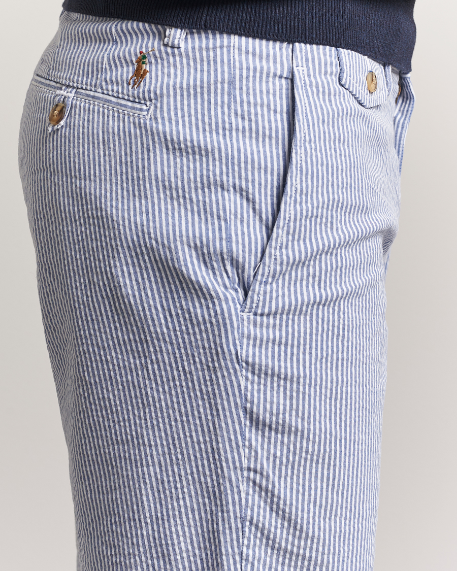 Men | Shorts | Polo Ralph Lauren | Bedford Seersucker Shorts Blue/White