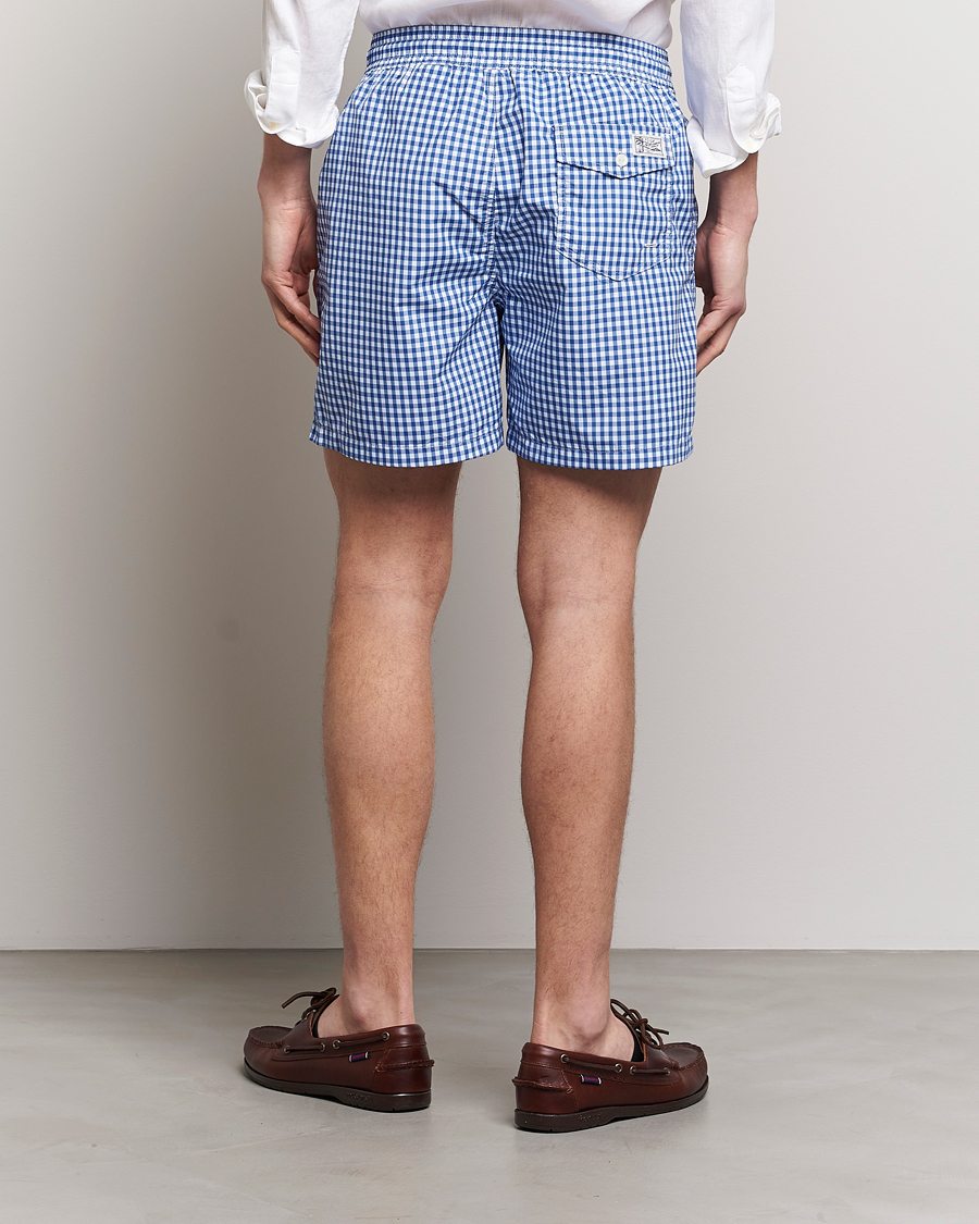 Men's gingham swim on sale trunks