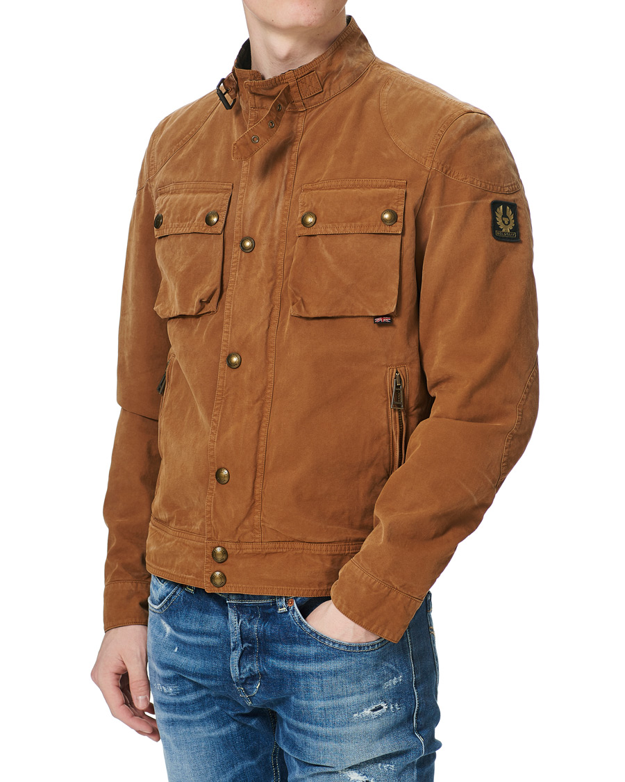 Belstaff Vintage Dye Racemaster Jacket Heritage Khaki at