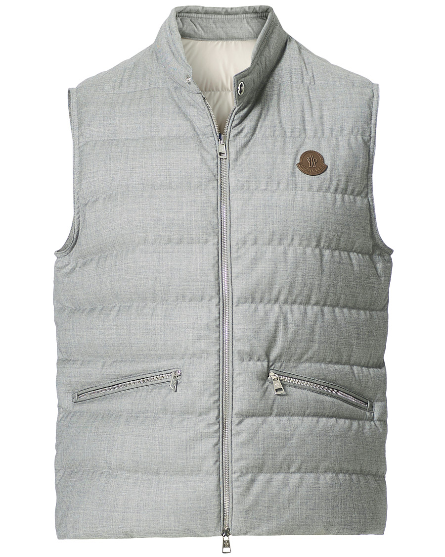 Moncler vest hot sale grey