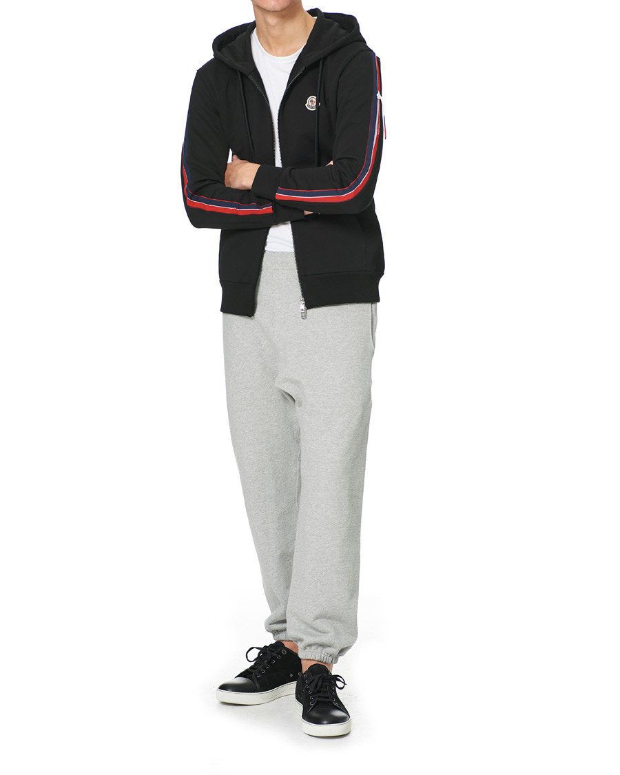 Moncler tracksuit store black and red