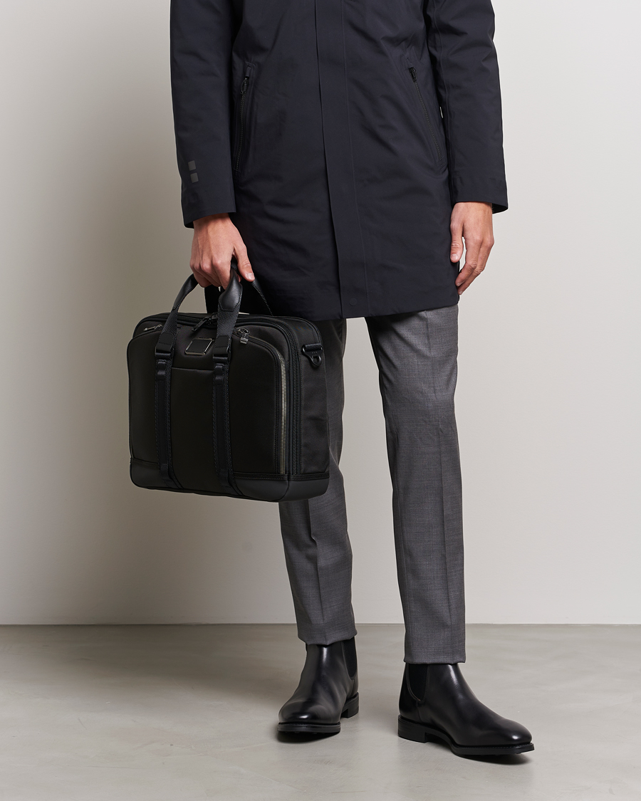 Tumi leather briefcase clearance sale