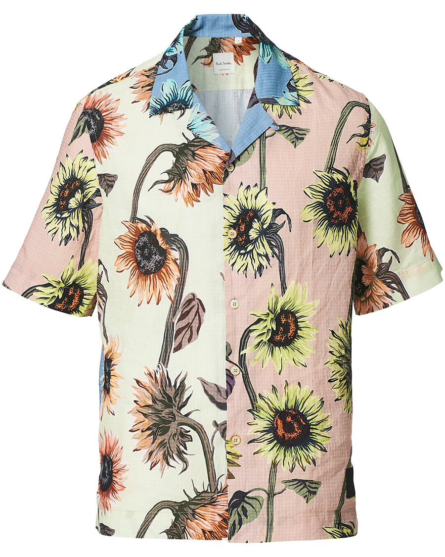 Paul popular Smith Mens Cotton Short Sleeve Shirt Floral Motif XL