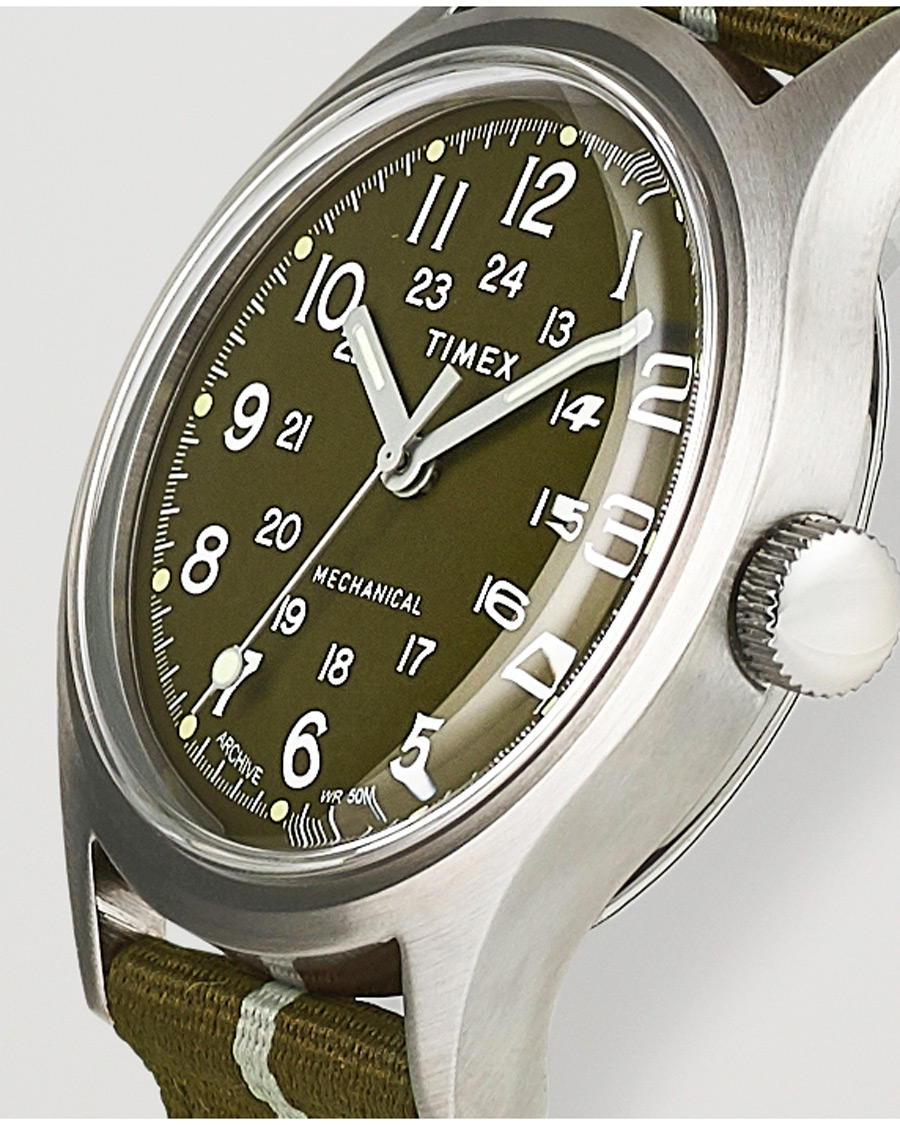 Timex MK1 Mechanical Watch 36mm Green at CareOfCarl