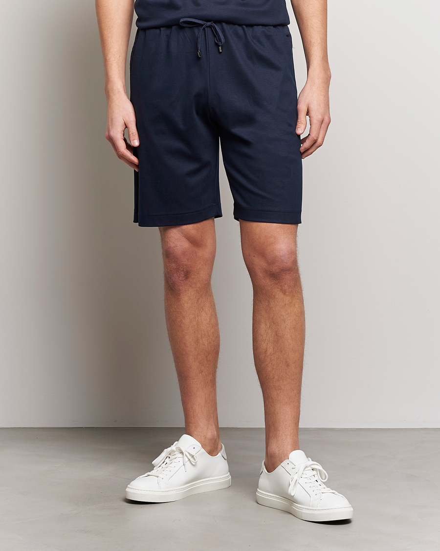 Zimmerli of Switzerland Cotton/Modal Loungewear Shorts Midnight at