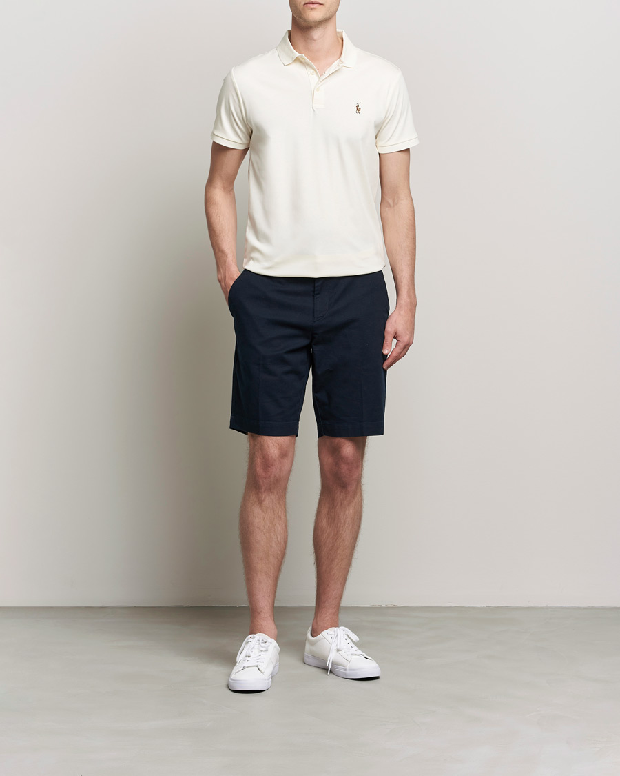 Polo Ralph Lauren Luxury Pima Cotton Polo Clubhouse Cream at