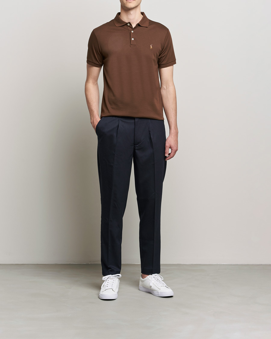 Dark brown ralph lauren best sale polo shirt