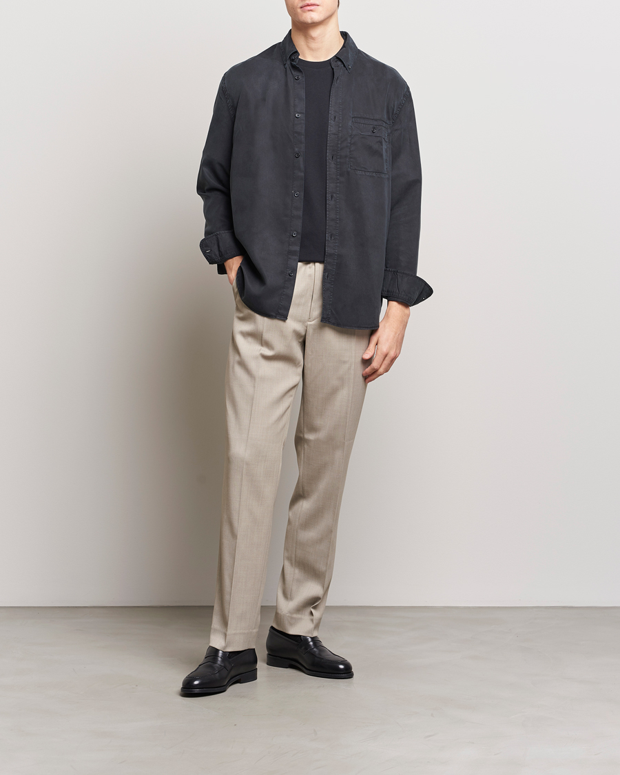 Filippa K Zachary Tencel Shirt Almost Black at CareOfCarl.com