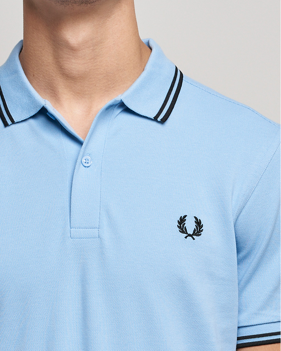 Baby blue fred perry polo best sale