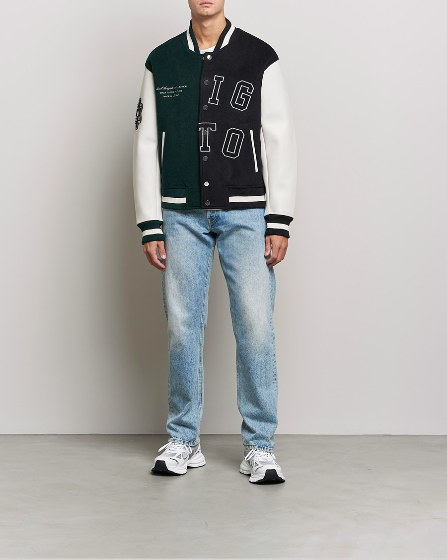 Axel Arigato Offense Varsity Jacket College Green Black at