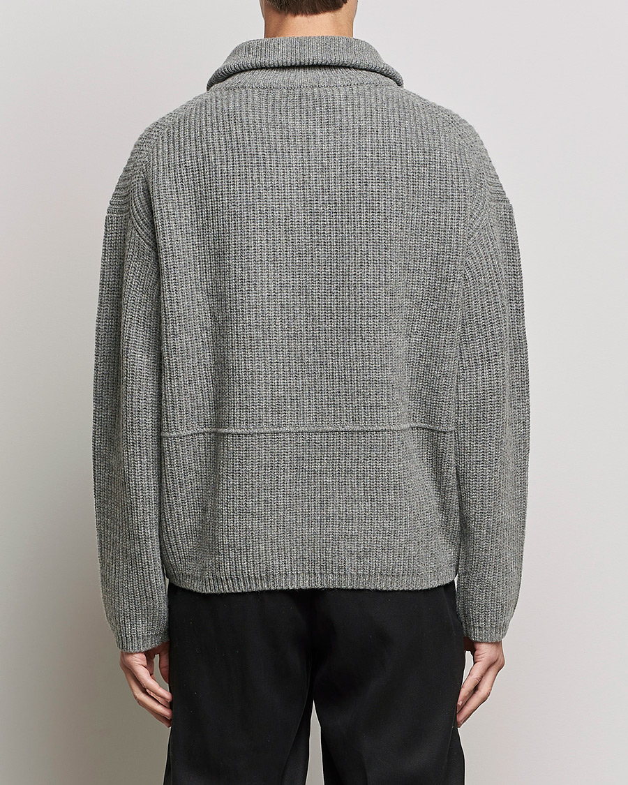 Axel Arigato Team Half Zip Sweater Grey at CareOfCarl