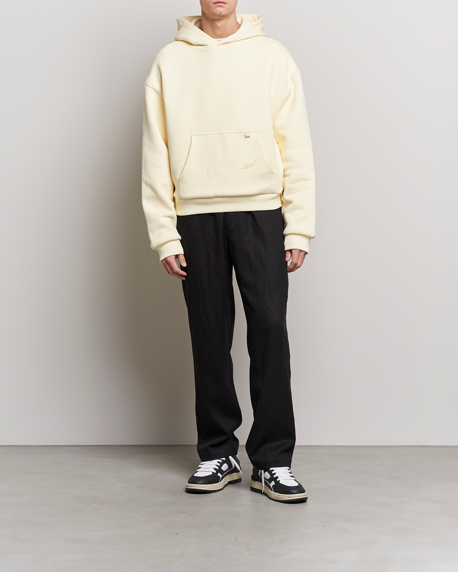 Axel Arigato Title Hoodie Pale Yellow at CareOfCarl