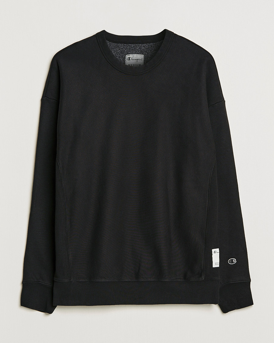 Champion black shop crew neck sweater