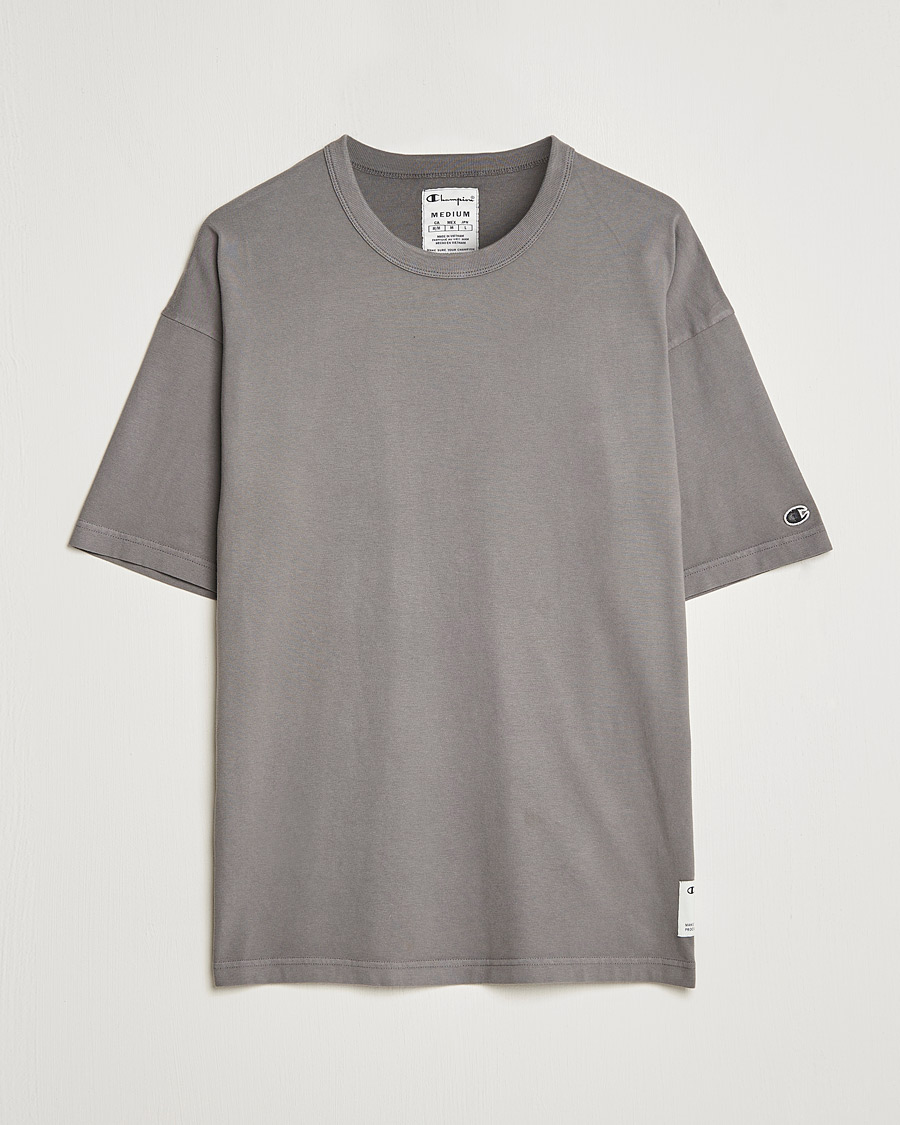 Champion Heritage Garment Dyed T-Shirt Dark Grey at CareOfCarl.com