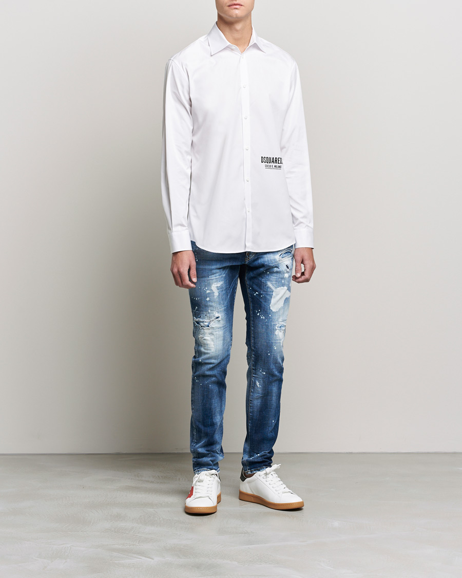 Dsquared2 Poplin Dress Shirt White at CareOfCarl