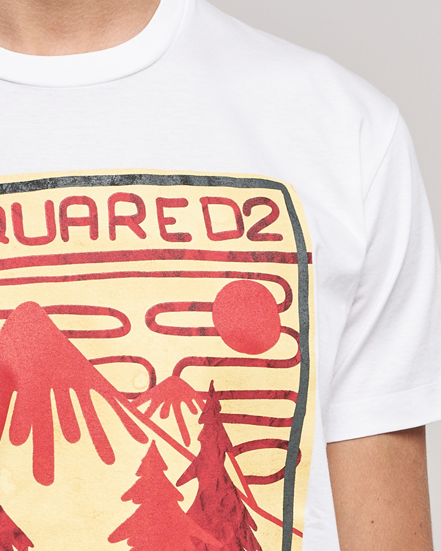 Dsquared2 Mountain Cool Tee White at CareOfCarl.com