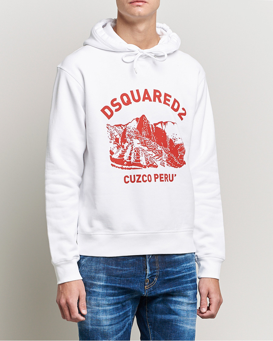 Dsquared2 Cuzco Hoodie White at CareOfCarl.com