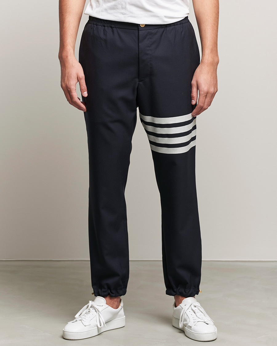 Thom Browne 4 Bar Striped Track Pants Navy, $445
