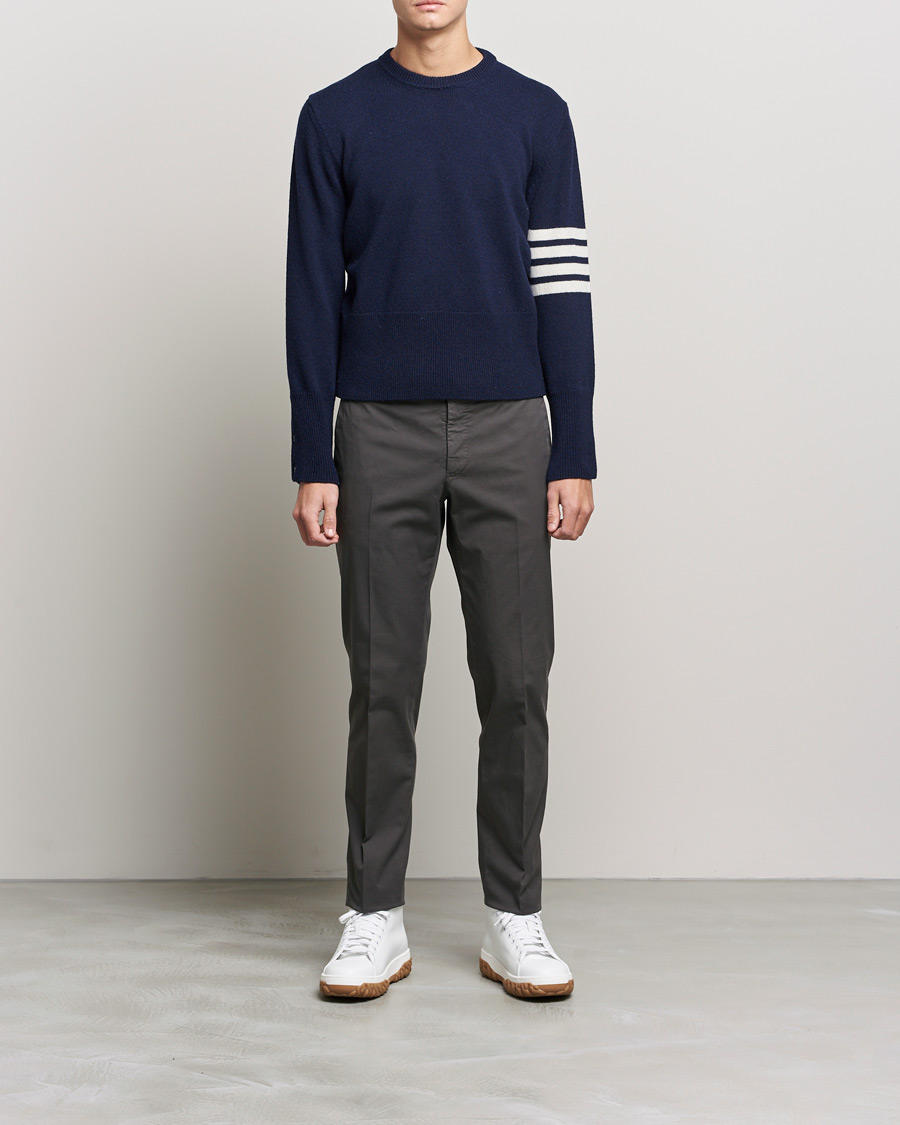 Thom browne 2025 navy sweatshirt