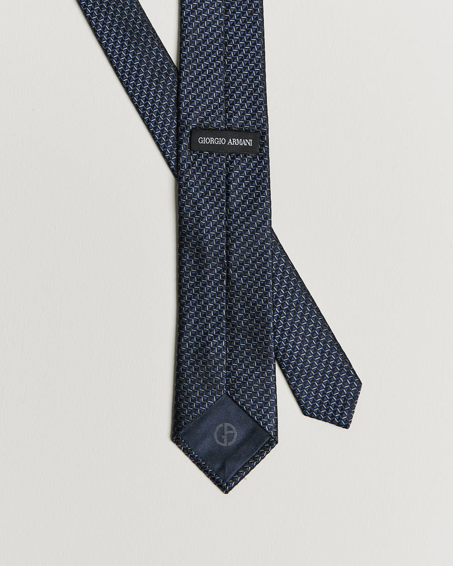 Shops Giorgio Armani Woven Jacquard Silk Tie Handmade In Italy.