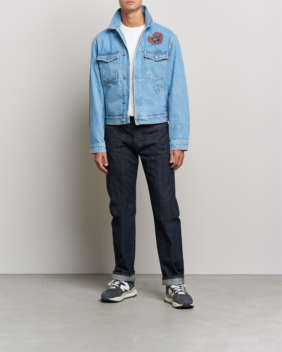 KENZO Trucker Denim Jacket Sky Blue at CareOfCarl