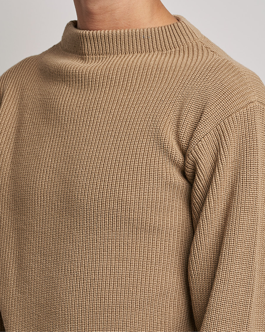 Andersen-Andersen Sailor Wool Crewneck Camel at CareOfCarl.com