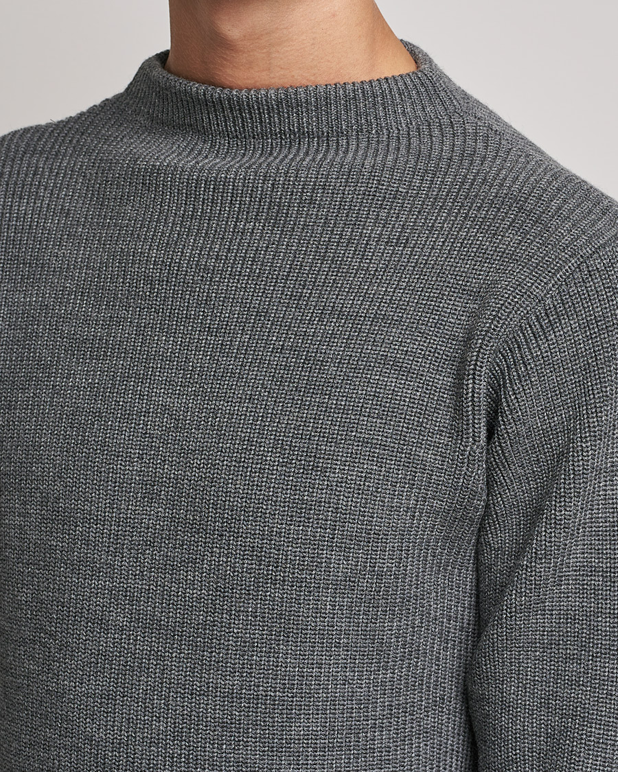 Andersen-Andersen Sailor Wool Crewneck Grey at CareOfCarl.com