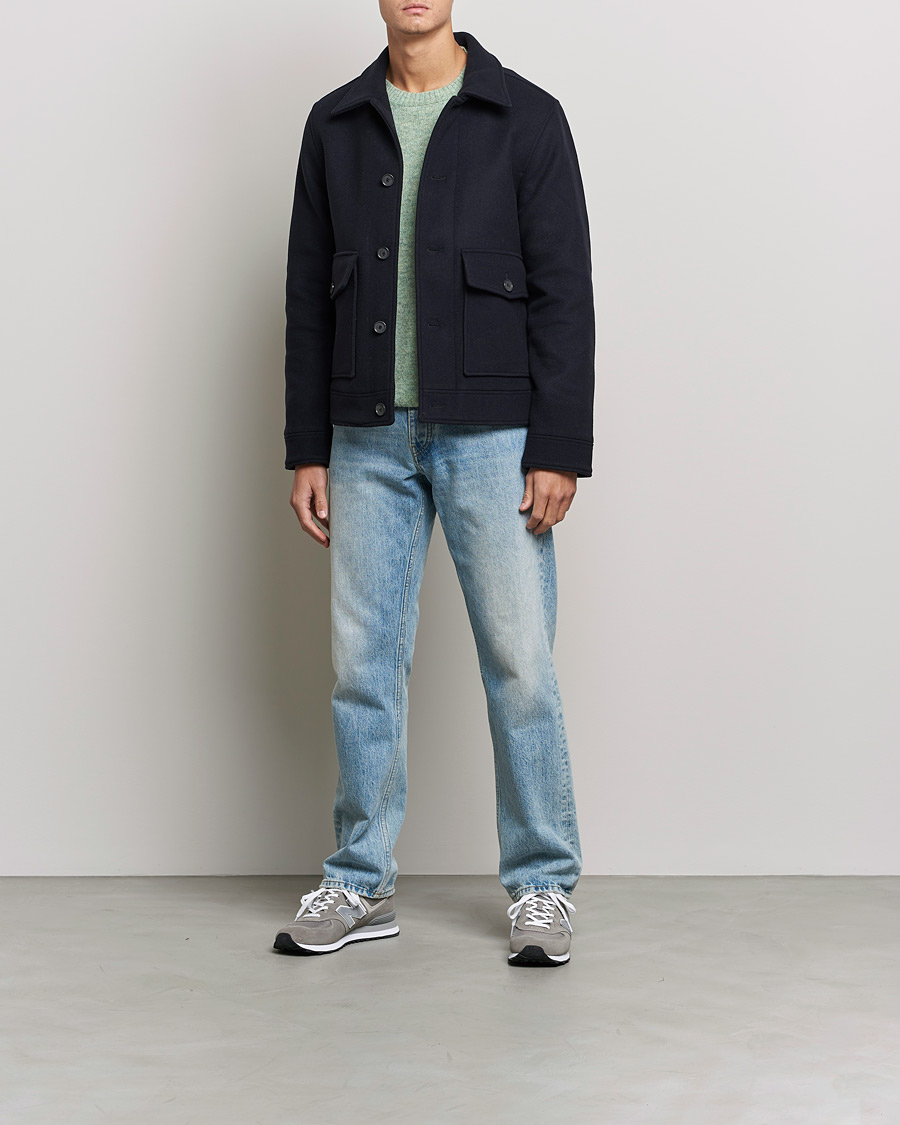 Wool sale flight jacket