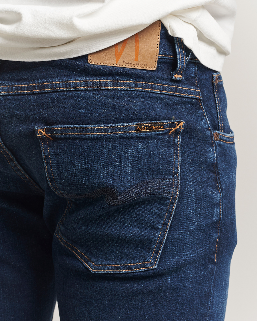 Men | Jeans | Nudie Jeans | Tight Terry Jeans Dark Steel