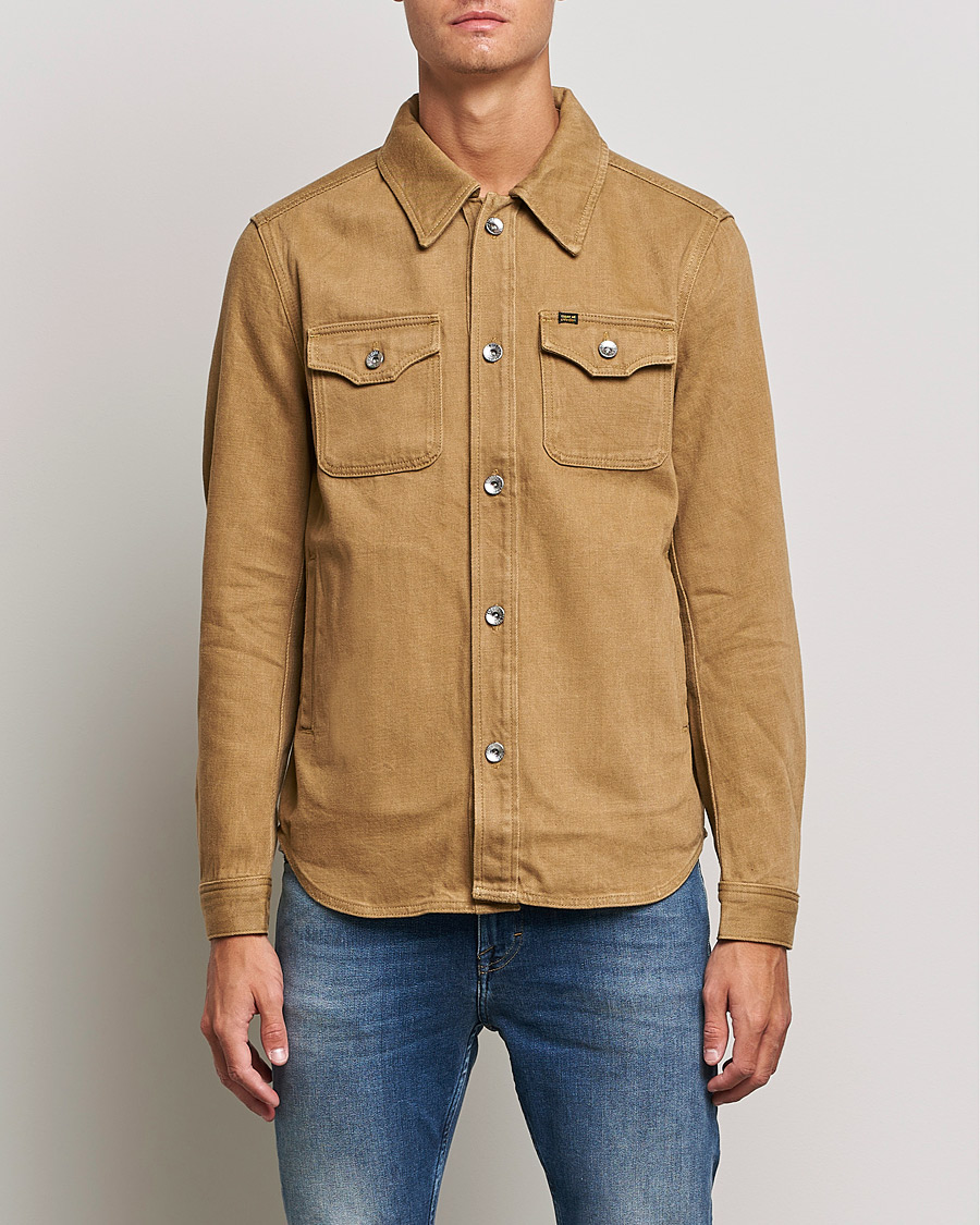 Camel denim jacket fashion mens