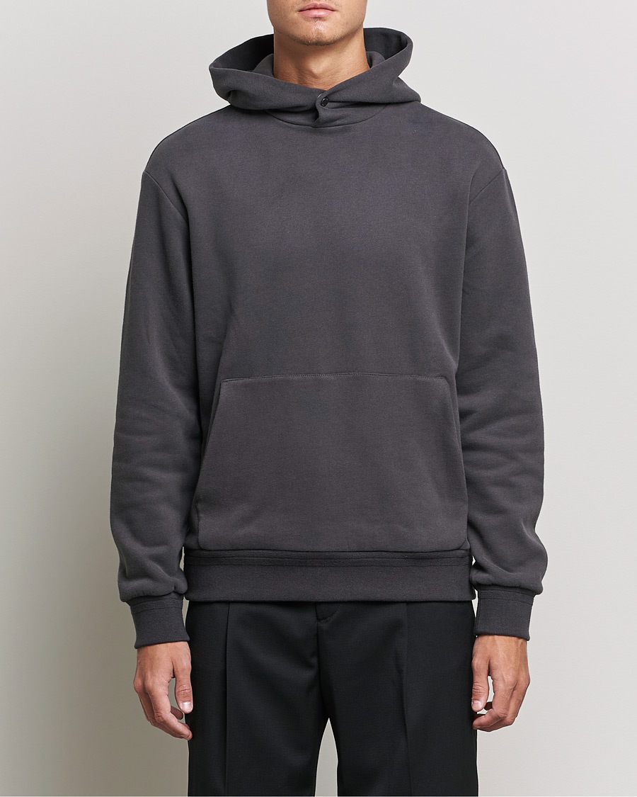 Zegna Cotton/Cashmere Hoodie Heather Grey at CareOfCarl.com