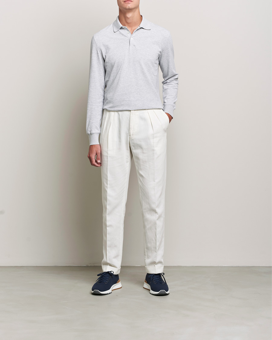 brunello cucinelli long sleeve polo