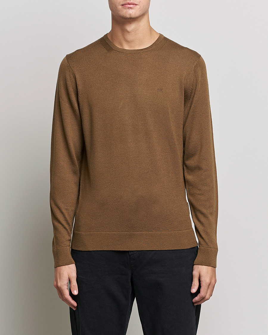 Calvin Klein Men's Merino Crew Neck online Sweater (Size Large)